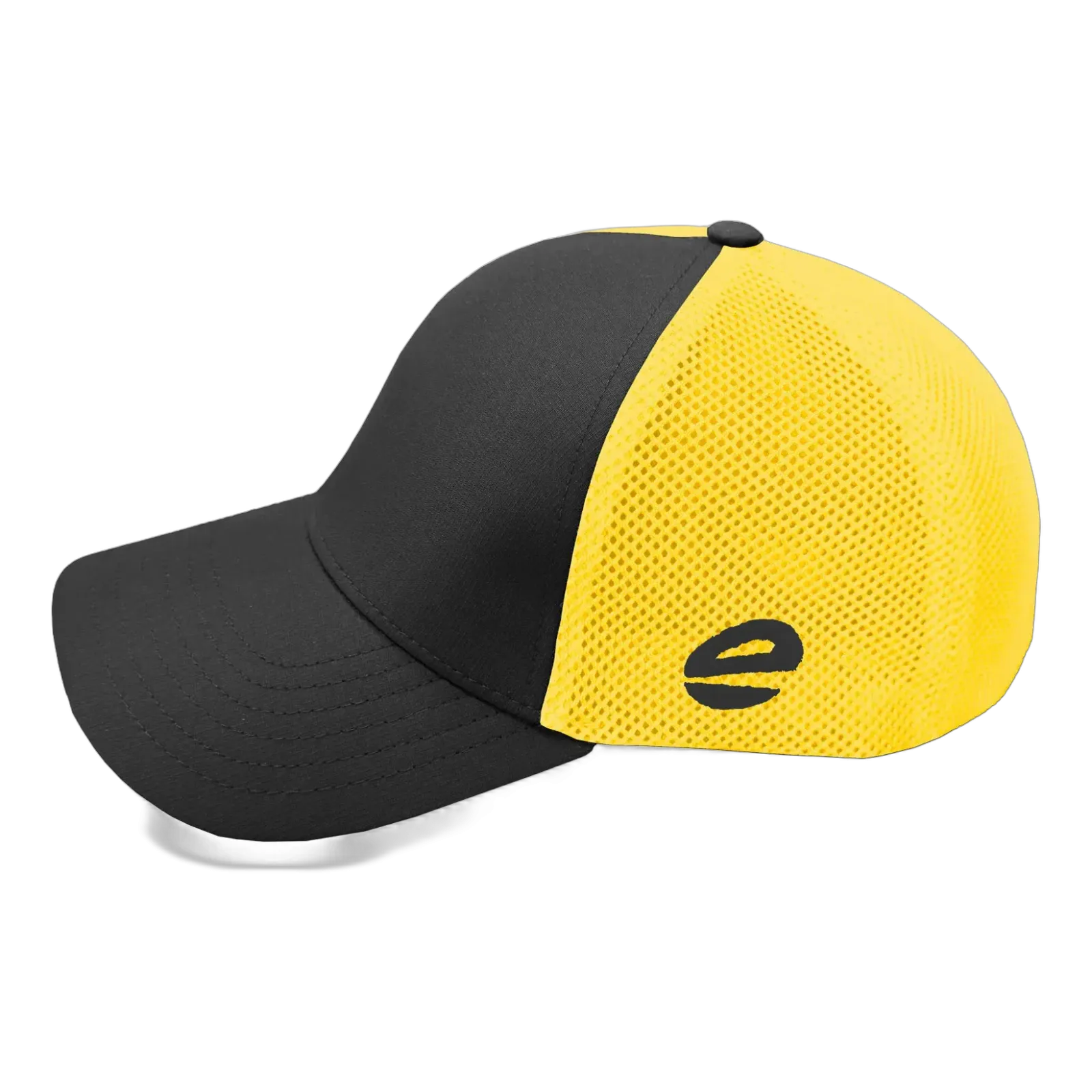 Casquette Trucker V² – Noir/Jaune