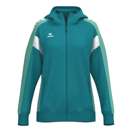 Veste à capuche Celebrate 125 Femme – Bleu tahitien/Menthe