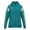 Veste à capuche Celebrate 125 Femme – Bleu tahitien/Menthe