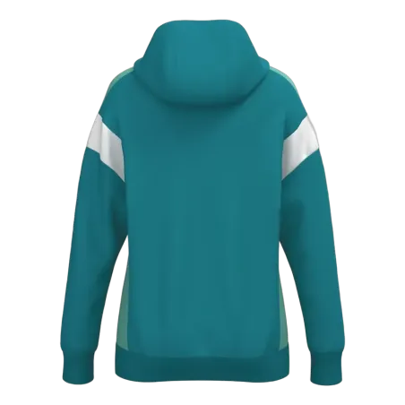 Veste à capuche Celebrate 125 Femme – Bleu tahitien/Menthe