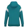 Veste à capuche Celebrate 125 Femme – Bleu tahitien/Menthe