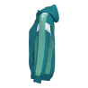 Veste à capuche Celebrate 125 Femme – Bleu tahitien/Menthe
