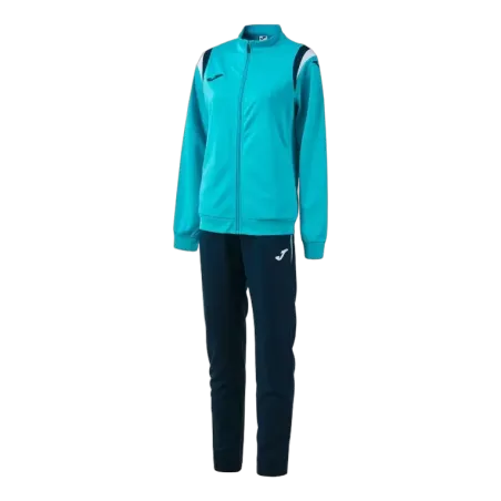 Survêtement Terra Danubio Femme – Turquoise fluo/Marine/Blanc