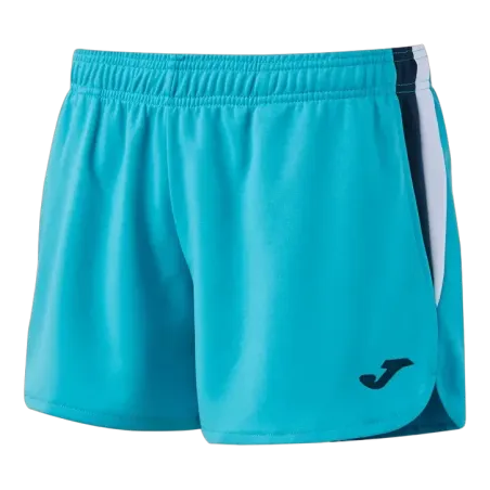 Short Terra Danubio Femme – Turquoise fluo/Marine/Blanc