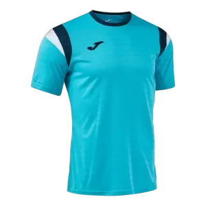 T-shirt Terra Danubio – Turquoise fluo/Marine/Blanc