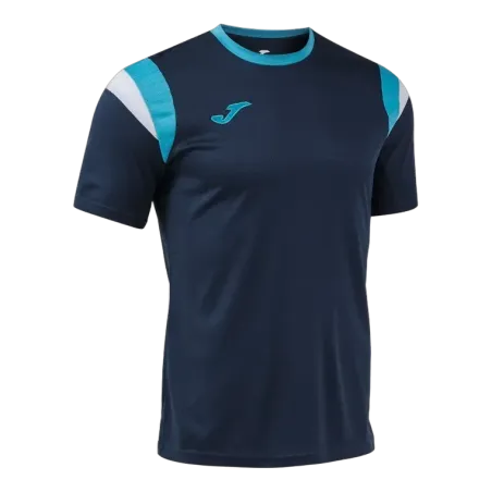 T-shirt Terra Danubio – Marine/Turquoise fluo/Blanc
