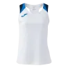 Débardeur Terra Danubio Femme – Blanc/Bleu roy/Marine