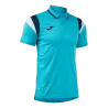 Polo Terra Danubio – Turquoise fluo/Marine/Blanc