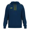 Sweat à capuche coton One – Marine/Citron