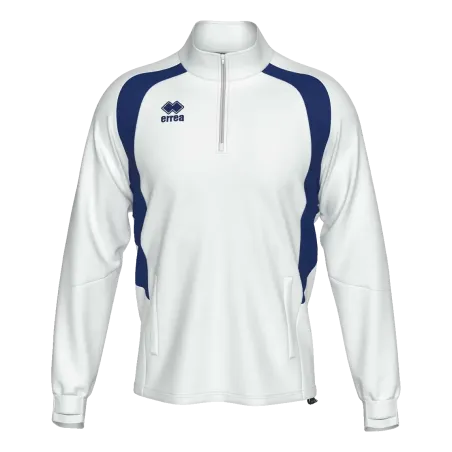 Sweat 1/2 zip Alfonso – Blanc/Marine