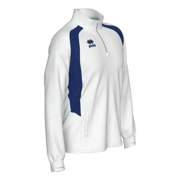 Sweat 1/2 zip Alfonso – Blanc/Marine