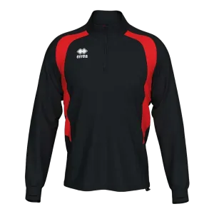 Sweat 1/2 zip Alfonso – Noir/Rouge