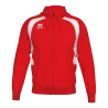 Veste à capuche Aris – Rouge/Blanc