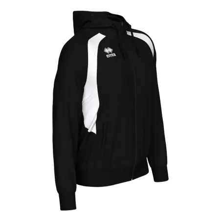 Veste à capuche Aris – Noir/Blanc