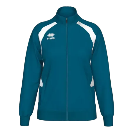 Veste Alice Femme – Bleu pétrol/Blanc