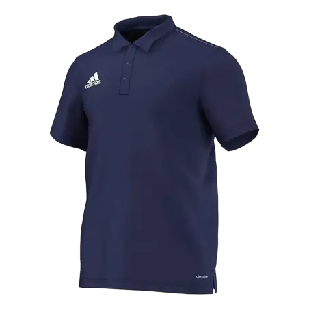 Polo Climalite Core 15 – Bleu foncé/Blanc