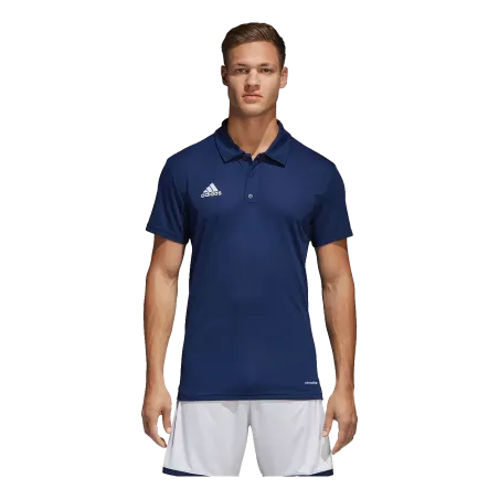 Polo Climalite Core 15 – Bleu foncé/Blanc