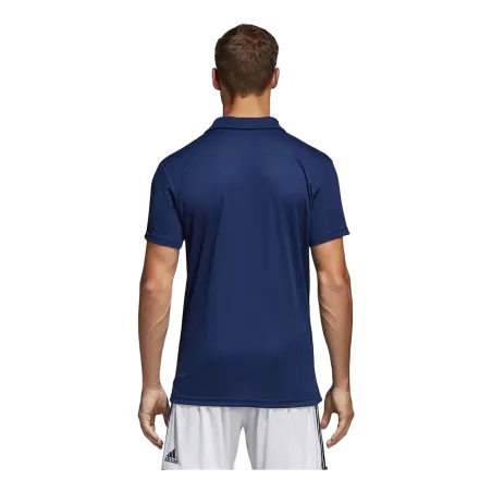 Polo Climalite Core 15 – Bleu foncé/Blanc