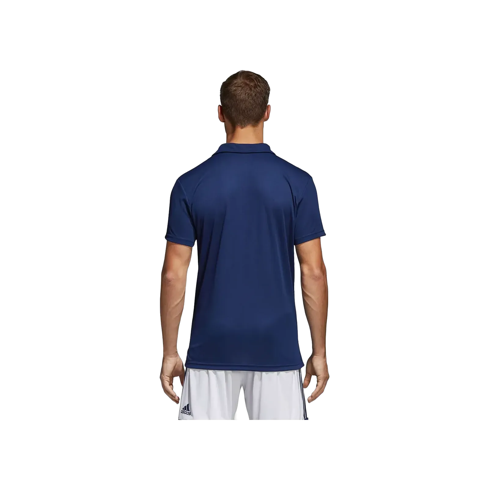 Polo Climalite Core 15 – Bleu foncé/Blanc